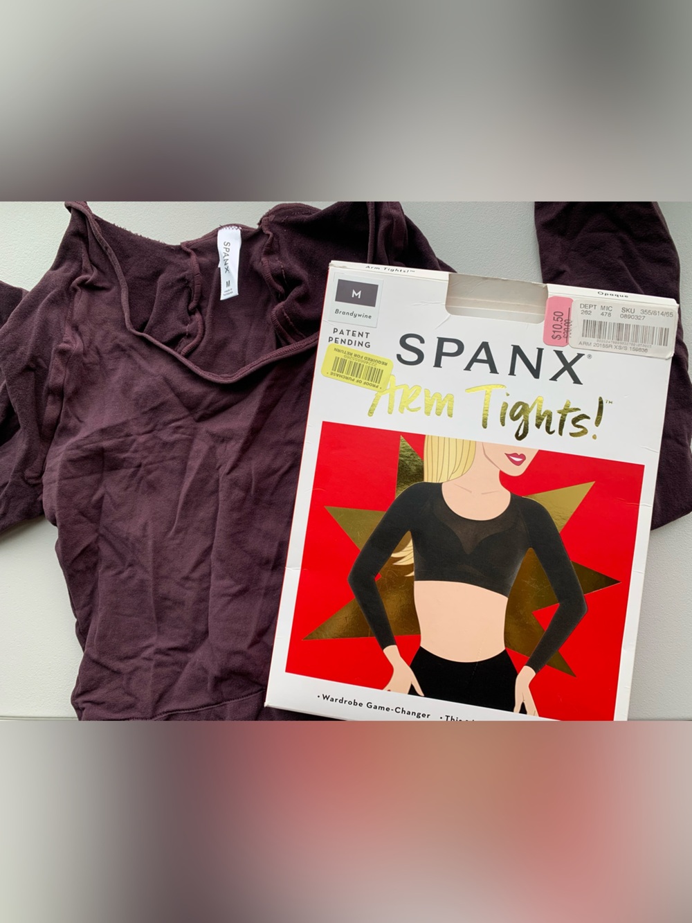 Spanx Opaque Arm Tights Color: Brandywine Size: M